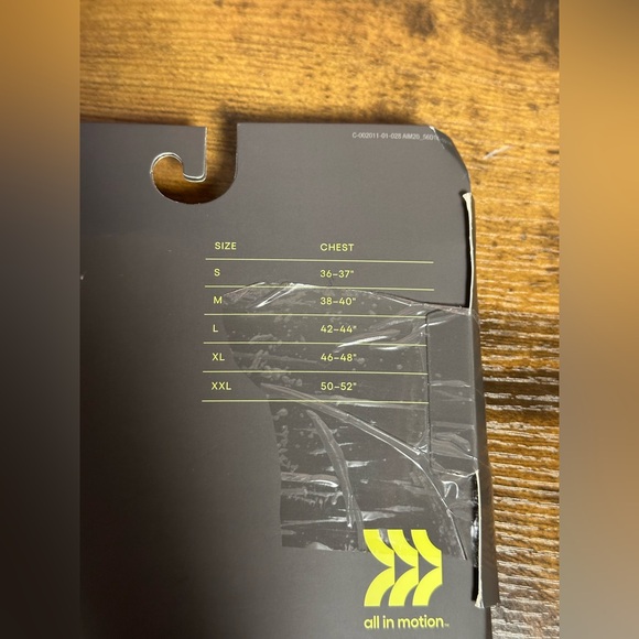 All in Motion Men's Heavyweight Thermal Undershirt in black. - Picture 9 of 9